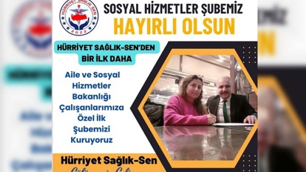 Hürriyet Sağlık Sen, Sosyal Hizmet Şubesi Kurdu