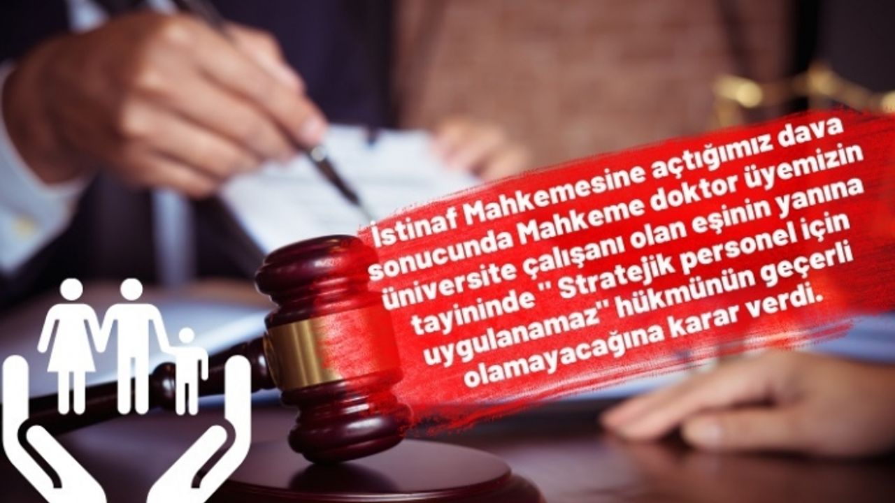 Eş Durumu Tayinlerinde Doktorlar İçin Örnek Karar