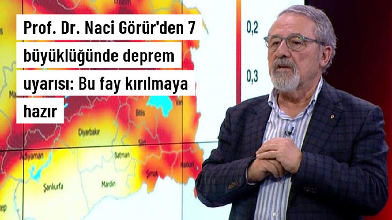 Naci Görür'den Tunceli'deki 4,2'lik sarsıntının ardından korkutan uyarı
