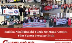 Sadaka Niteliğindeki Yüzde 30 Maaş Artışını Tüm Yurtta Protesto Ettik