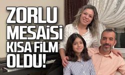 Hemşirenin zorlu mesaisi kısa film oldu!