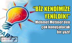 Mehmet Metiner: Biz kendimize yenildik!