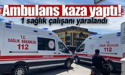 Karaman'da otomobil ambulansa çarptı: 1 sağlık çalışanı yaralandı