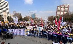 Ankara'da kamu çalışanlarından miting