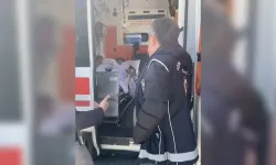 Ambulansta kaçak göçmen yakalandı