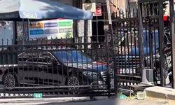 Hastane otoparkına girişi izin verilmeyen çakarlı araç ortalığı birbirine kattı