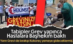 Hekimler Grev yapınca hastalara başhekim baktı