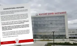 Kayseri Şehir Hastanesi: İddialar kesinlikle gerçeği yansıtmamaktadır