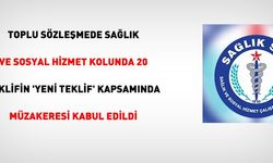 Sağlık Sen'in 70 maddeden 20 si 'Yeni Teklif' Kapsamında,  10 u ise kapsam dışında
