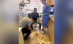Hasta,  diş hekimine kafa attı