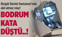 Hastane merdiven boşluğundan bodrum düştü