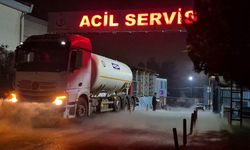 Hastane önünde sızıntı paniği