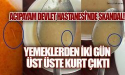 Hastane yemeklerinden çıkan kurtlar, sağlık çalışanlarının sabrını taşırdı