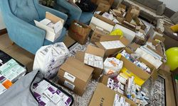 Eczane sahibinin evine operasyon: 2 bin 500 ilaca el konuldu