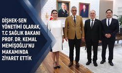 Diş Hekimleri Sendikası Bakan MEMİŞOĞLU'nu Ziyaret Etti