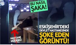 Eskişehir’deki devlet hastanesinde şoke eden görüntü! Bu kez de sopalı 'şaka'