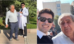 60 Yaşındaki Tıp Öğrencisi Yaşar Kadir Türkan'a Beyaz Önlüğünü Oğlu Emre Türkan Giydirdi