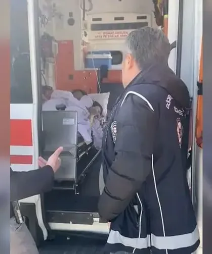 Ambulansta kaçak göçmen yakalandı