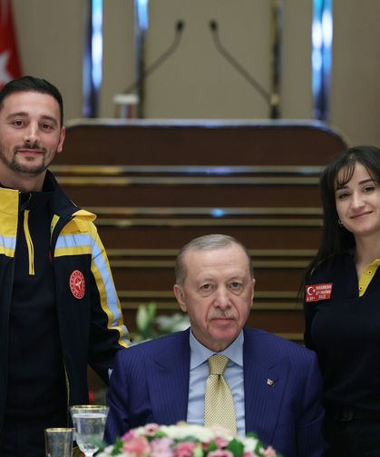 Cumhurbaşkanı iftar programında sağlık çalışanları da yer aldı