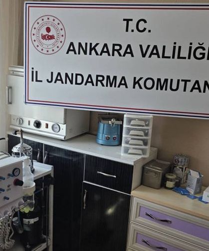 Ankara'da Sahte Diş Hekimi Operasyonu: Adreste 3 Milyon TL'lik Malzeme Ele Geçirildi