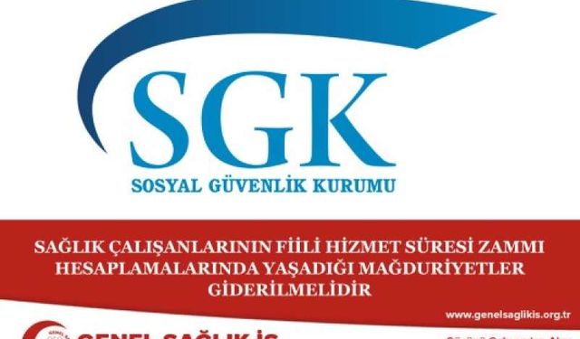 Sağlıkçıların Fiili Hizmet Süresi Zammı Hesaplamalarında Mağduriyet Var