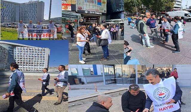 Hürriyetçi Sağlık SEN Halka Sağlıkta Şiddet Bildirisi Dağıttı