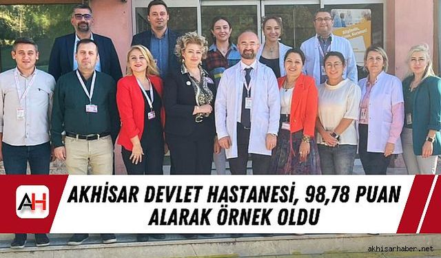 Sağlıkta Kalite Standartları (SKS) kalite değerlendirmesinde 98,78