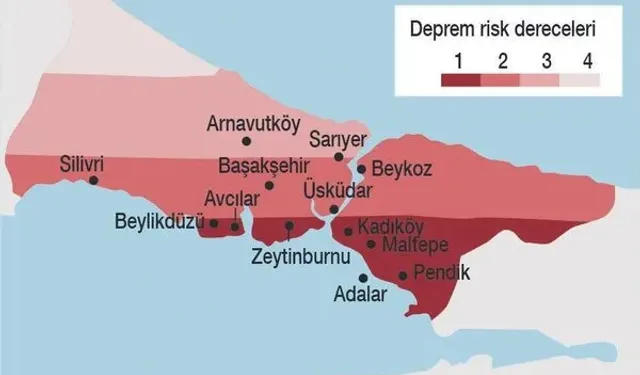 İstanbul'un deprem haritası! İşte en yüksek riskli ilçeler