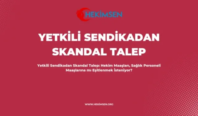 Kaostan Beslenen Sendika Sağlık Personelini 3 Kuruşuna Göz Dikti