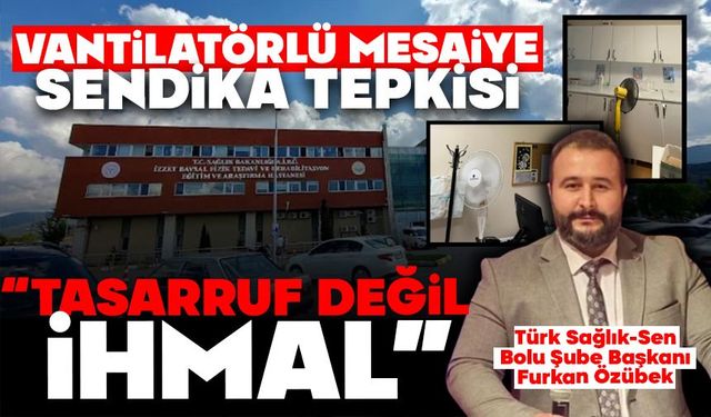 Eğitim ve Araştırma Hastanesi’nde havalandırma sisteminin çalışmıyor iddiası
