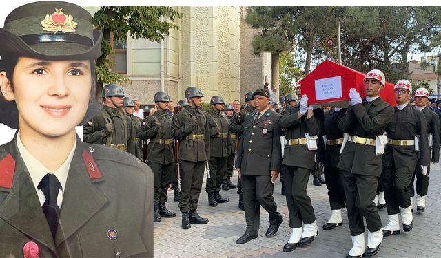 Kanserden Vefat Eden Hemşire E.Yarbay Figen Şen Dal Askeri Tören Düzelendi