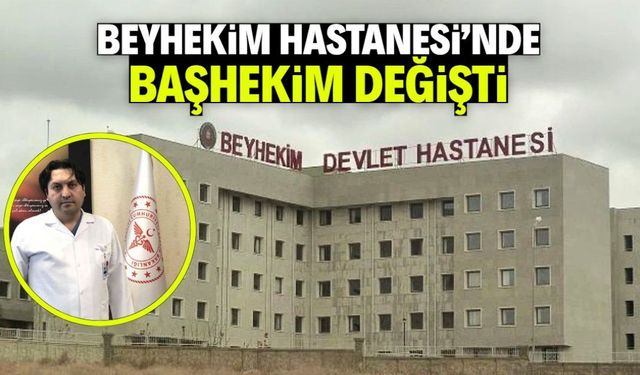 Konya Beyhekim Hastanesi'nde başhekim değişti! İşte o isim