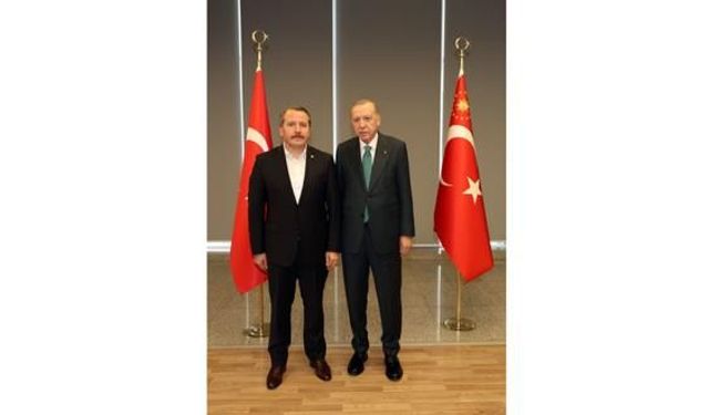 Ali Yalçın, Cumhurbaşkanı Recep Tayyip Erdoğan ile görüştü.