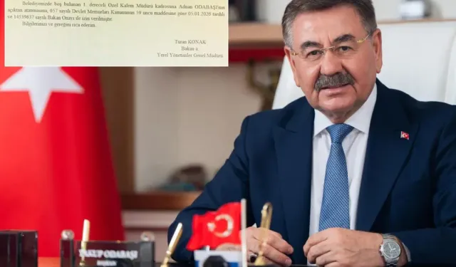 Belediye Başkanı öz yeğenini özel kalem müdürü yaptı