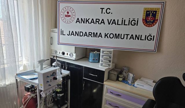 Ankara'da Sahte Diş Hekimi Operasyonu: Adreste 3 Milyon TL'lik Malzeme Ele Geçirildi