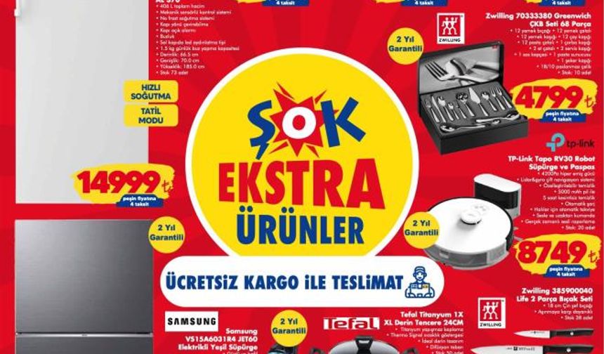 BİM, A 101, ŞOK Haftanın Fırsat Ürünleri