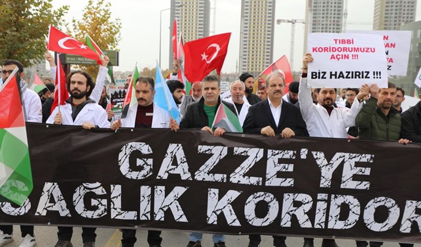 Sağlık Profesyonellerinden "Gazze'de Tıbbi Koridor Açılsın" Çağrısı