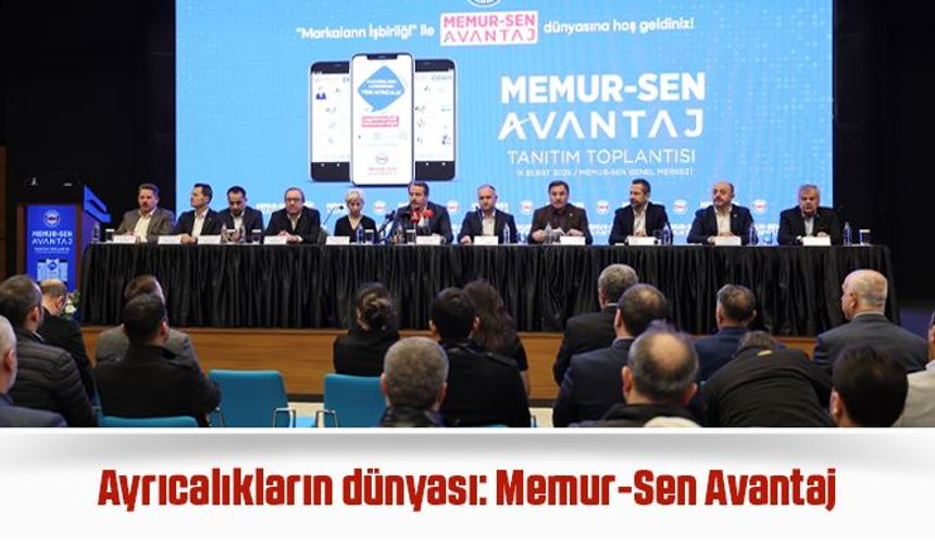 Memur-Sen Avantaj .......“Düşen alım gücünü artırmaya çalışıyoruz”