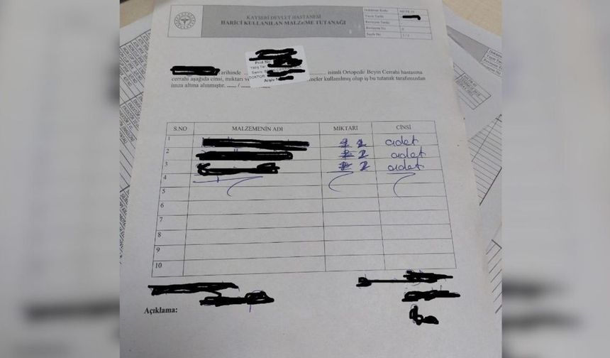 Hastalara Aldırılan Pahalı sarf Malzemeler kullanılmadan Geri Satılıyor İddiası!