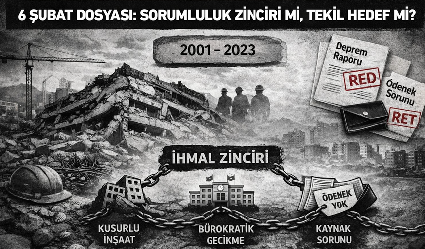 6 Şubat Dosyası: Sorumluluk Zinciri mi, Tekil Hedef mi?