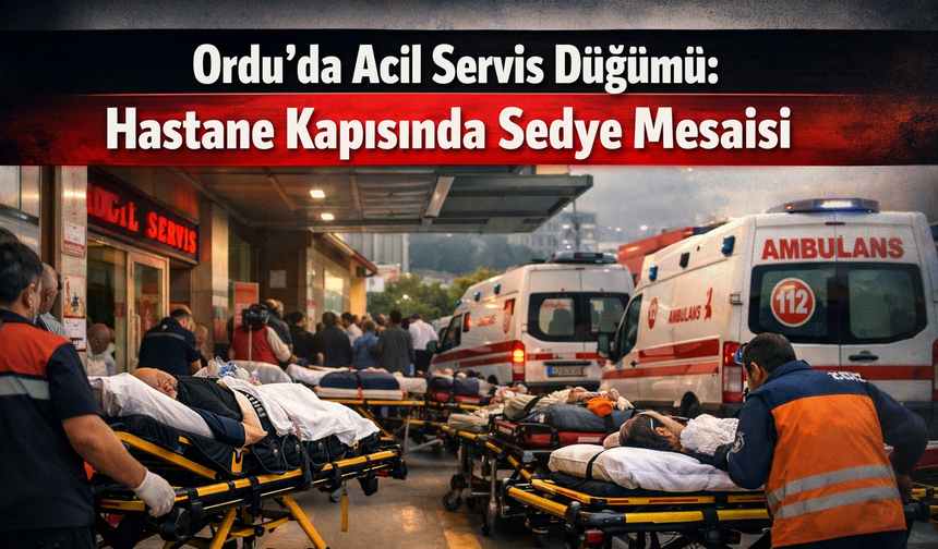 Ordu’da Acil Servis Düğümü: Hastane Kapısında Sedye Mesaisi