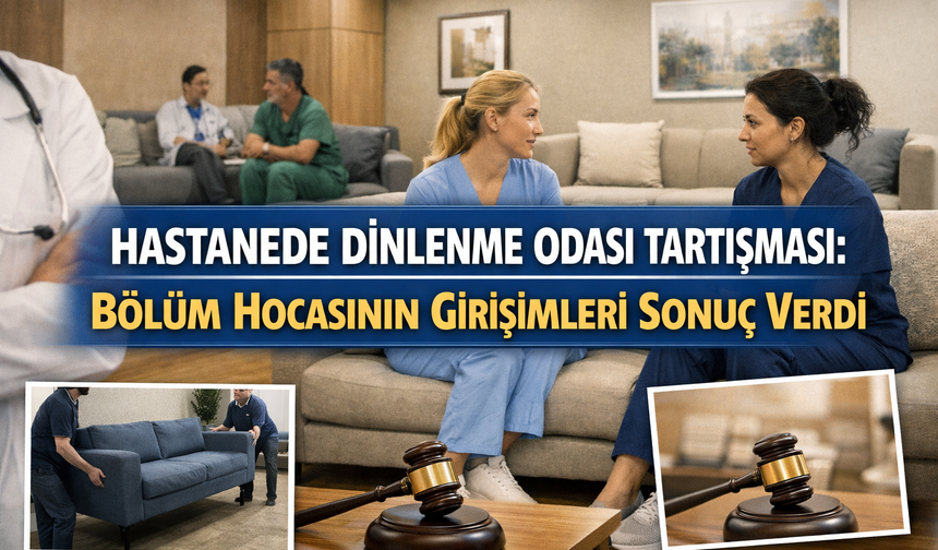 Hastanede Dinlenme Odası Tartışması: Bölüm Hocasının Girişimleri Sonuç Verdi
