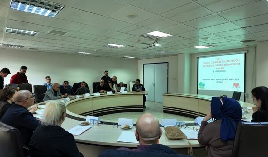Elazığ'da Hastane Afet Planı Yönetici Eğitimi: Sağlık Kuruluşları Afetlere Hazırlanıyor