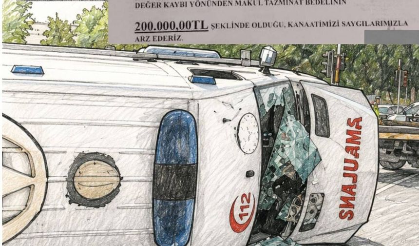 Sağlık Müdürlüğü Ambulans Şoförüne Değer Kaybı Diyerek 200 Bin TL Rücu Etti