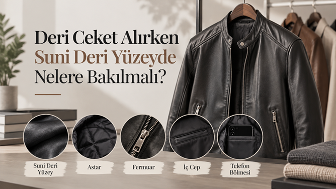 Deri Ceket Alırken Suni Deri Yüzeyde Nelere Bakılmalı?