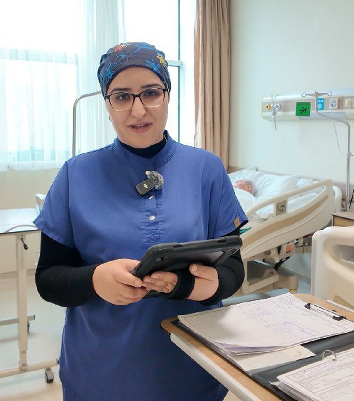 Hemşire kayıtları dijitale taşındı, her servise iki tablet verildi